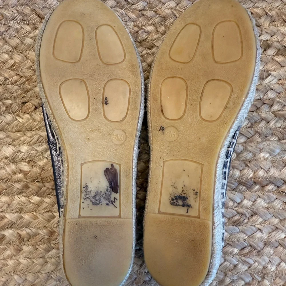 Vince Metallic Blue Espadrilles
